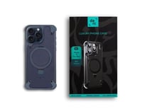 دارك - جراب جلد لهاتف الايفون 15 مقاوم للصدمات ازر...