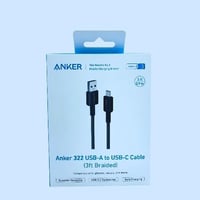 كيبل USB الى Tybe-C قماش من انكر بقوة بطول 900 سم...