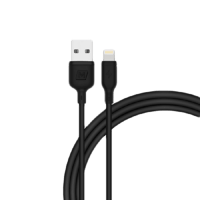 كابل من موما كس ايفون ال يو اس بي بطول 1 م اسود