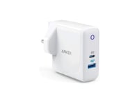 شاحن جداري من انكر بقوة بمنفذ يو اس بي ومنفذ بي دي