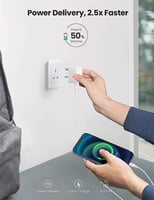 ابل راس شاحن آيفون بقوة 20 وات أبيض بضمان STC