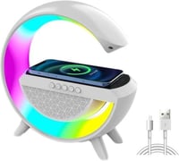 مكبر صوت 4 في 1 وشاحن لاسلكي واضاءة ليلية و راديو