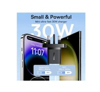 فيش جداري GaN5 ميني من بيسوس 30 واط Type C