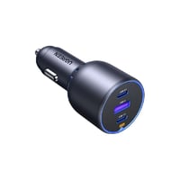 شاحن سيارة يوجرين بمنفذين USB-C وبمنفذ USB بقوة 75...