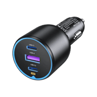 شاحن سيارة يوجرين بمنفذين USB-C وبمنفذ USB وبقوة 1...