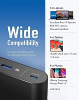 انكر باور بانك باور كور 26800 بي دي 45 واط مع شاحن...