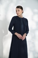 جلابيه كلوش ساده كحلي