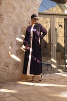 عباية مخمل موف قصه الصدر تفتة