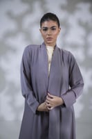 عباية كريب خفيف دبل كلوش سادة لحمي بقيطان