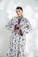 جلابية قطن مشجر كوله وكلفه ع الصدر موف