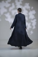 عباية دبل كلوش تفته جاكار كحلي