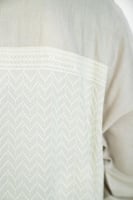 جلابية لنن بقصه الظهر روكاما لامع ترتر بيج