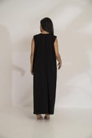 فستان قصة سبعة كسرة امامية كحلي