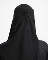 نقاب مغاط مستقيم اسود