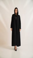 عبايه بالطو ياباني - اسود
