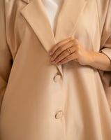 عباية سفر كتان اوفر سايز- بيج