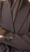 عبايه كريب كم تل - بني