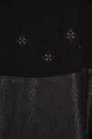 عباية كريب اسود قصه تحت تفته تطريز اسود