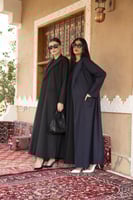 عباية كتان مبطن بكوله وكم كلفه اسود