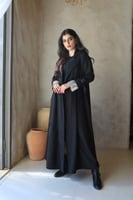 عبايه جوخ قصة جاكيت اسود