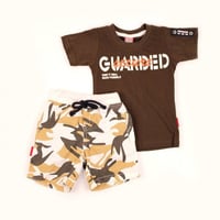 طقم ولادي صيفي قطعتين "المستكشف الصغير" - تيشيرت ق...