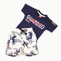 طقم ولادي صيفي قطعتين "المستكشف الصغير" - تيشيرت ق...