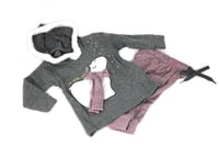 طقم بناتي شتوي قطعتين