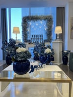 ورد طبيعي و صناعي Blue package