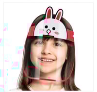 درع واقي فيس شيلد للوجه للأطفال بناتي مع عبوة كمام...