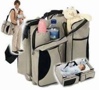 شنطة وسرير أطفال