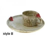 كوب فخاري يدوي بيور (love cup)