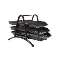 رفوف مسطحة لتنظيم الاوراق , قابلة للسحب , 3 رفوف ل...