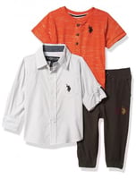 بدلة بولو الأصلي من 3 قطع ( بنطلون ،تيشيرت،قميص)