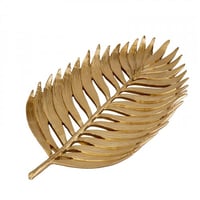 طبق زينة ذهبي فاخر Leaf