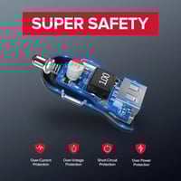 يوجرين | شاحن جوال آمن للسيارة مدخلين UGREEN | Min...