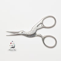 204 - مقص طائر اللقلق - لون فضي