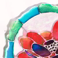 faux stained glass flowere كوستر