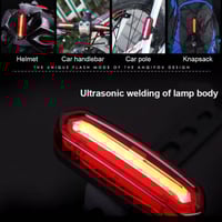 مصباح خلفي للدراجة - يعمل بالشحن