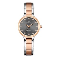 ساعة نسائية من لويس مارتن اللون الفضي والنحاسي