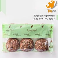 خبز البرجر عالي البروتين