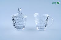 طقم سكرية مع لبانه كرستال اللور 3قطع