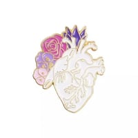 Flower-Heart Pin