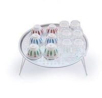 كرسي تنشيف بيالات وفناجيل دائري وسط XL051