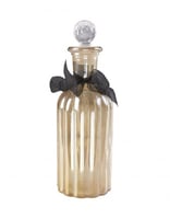 قنينة زجاجية للزينة حجم كبير - لون بني