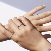 خاتم بي ماي لوف فُل زركون : سلڤر