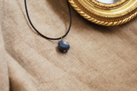 Lapis Lazui cubed Pendant