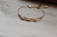 Diana: Freshwater Pearls 18K Gold Plated Bracelet