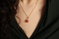 Nanhong Agate Apricot Pendant