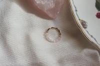 femme: Rose quartz x Freshwater Pearls Ring