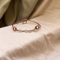 Blue Labrodite x Raw Copper Bracelet